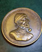 Médaille en bronze Commandant Cousteau/La Calypso., Bronze, Enlèvement ou Envoi