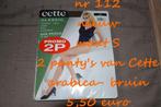 112. Collants vêtements - neufs - frais de port inclus, Neuf, Brun, Taille 36/38 (S), Panty