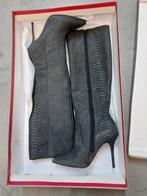 993B*SAN MARINA Hoge laarzen Ultra sexy slangenleer (Italië), Verzenden, Zwart, Nieuw, Hoge laarzen