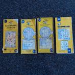 4 gele vintage Michelinkaarten, Boeken, Atlassen en Landkaarten, Ophalen of Verzenden, Gelezen, 1800 tot 2000