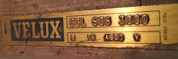 Gebruikte vleugel / glas Velux dakraam type GGL 606 3000 beschikbaar voor biedingen