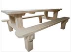 Picknicktafel, Tuin en Terras, Picknicktafels, Ophalen, Zo goed als nieuw, Rechthoekig, Hout