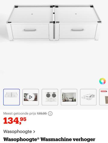 Wasmachine en droogkast verhoger beschikbaar voor biedingen
