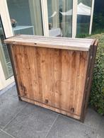 Houten toog 3 schappen, Ophalen, Gebruikt