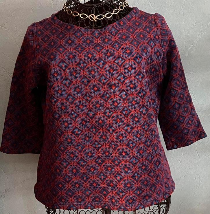 Caroline Biss 46 ( 44 ) Crop truitje, Kleding | Dames, Truien en Vesten, Gedragen, Maat 46/48 (XL) of groter, Blauw, Ophalen of Verzenden