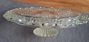 Plat à tarte en verre pâtisserie gâteau cake beschikbaar voor biedingen