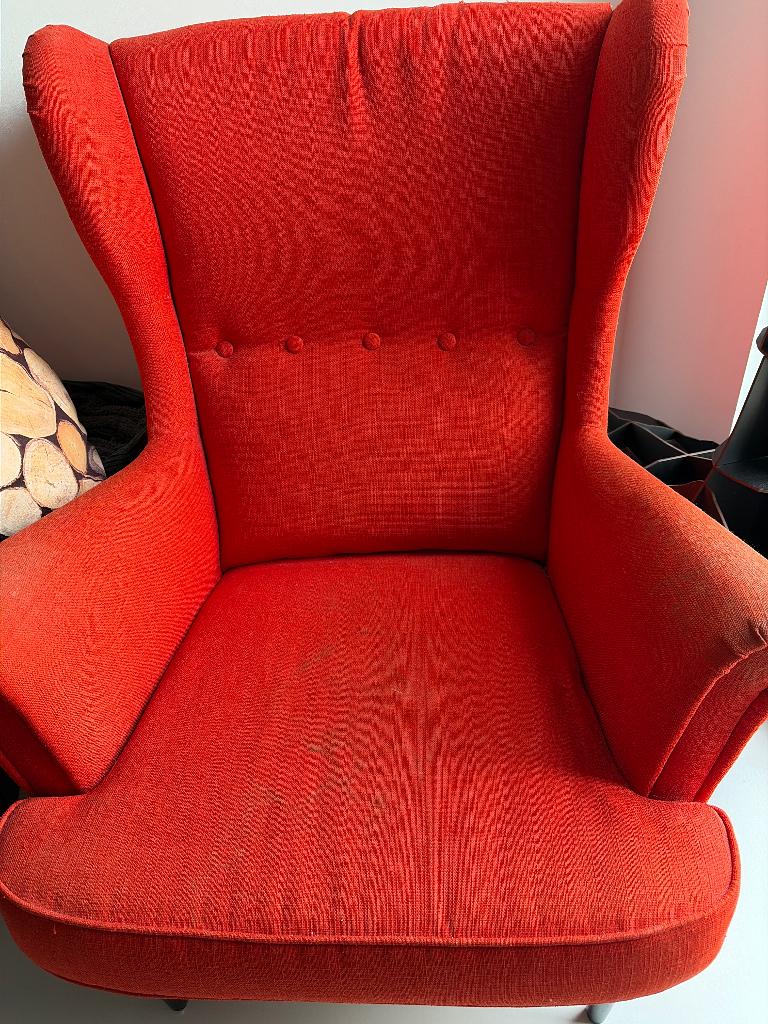 Oor fauteuil, Ophalen, Gebruikt, Stof