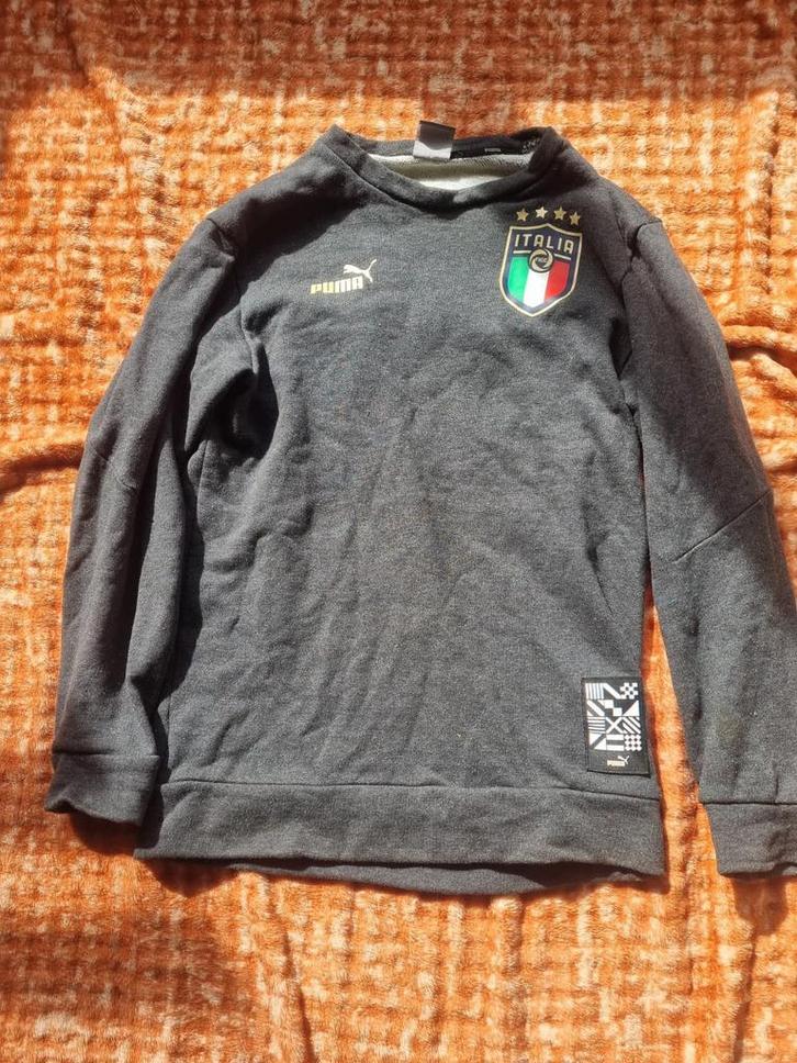 Puma x Italia Glitch Sweater - Grijs - Maat XS, Kleding | Heren, Truien en Vesten, Zo goed als nieuw, Maat 46 (S) of kleiner, Grijs