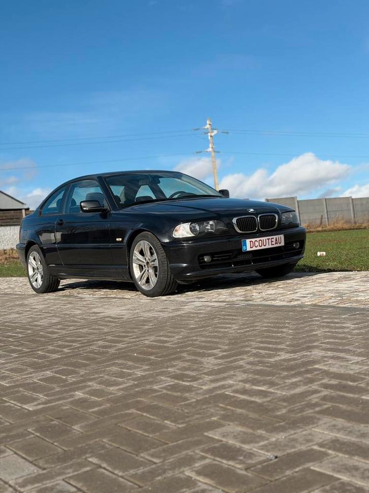 Bmw e46, Autos, BMW, Entreprise, Série 3, Essence, Coupé, 2 portes, Boîte manuelle, Noir, Noir, Cuir, Propulsion arrière, Enlèvement