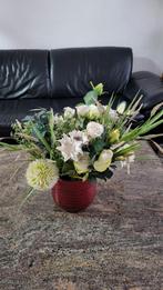 Pot de fleurs vintage avec fleurs artificielles, Maison & Meubles, Accessoires pour la Maison | Plantes & Fleurs artificielles