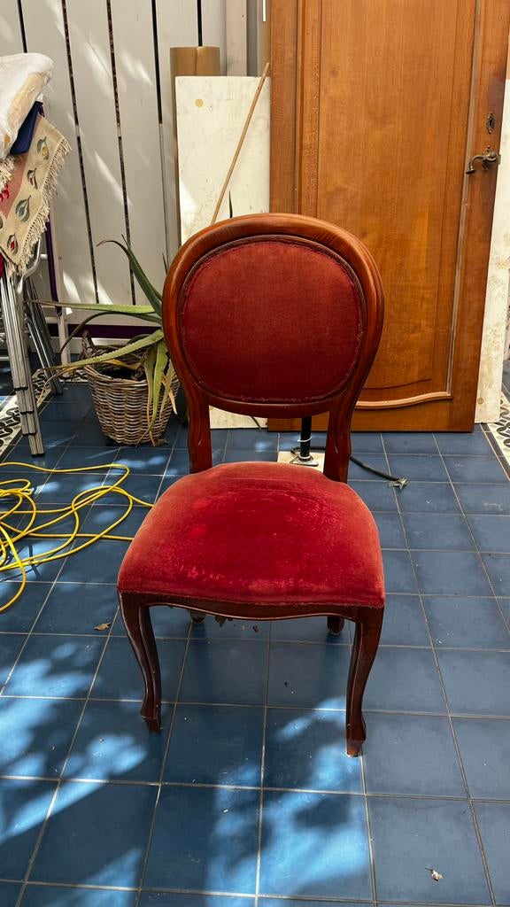 Fluwele stoel, Antiek en Kunst, Ophalen