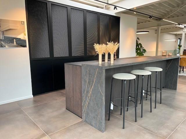 Toonzaalkeuken, Huis en Inrichting, Keuken | Complete keukens, Zo goed als nieuw, Zwart, Ophalen