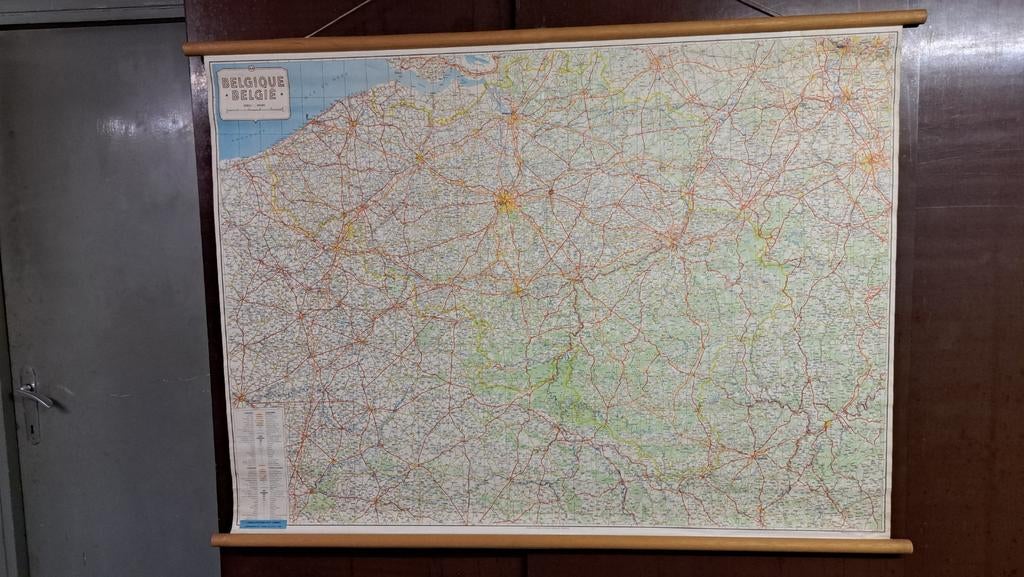 Grote landkaarten belgie,l, oostenrijk, Boeken, Ophalen