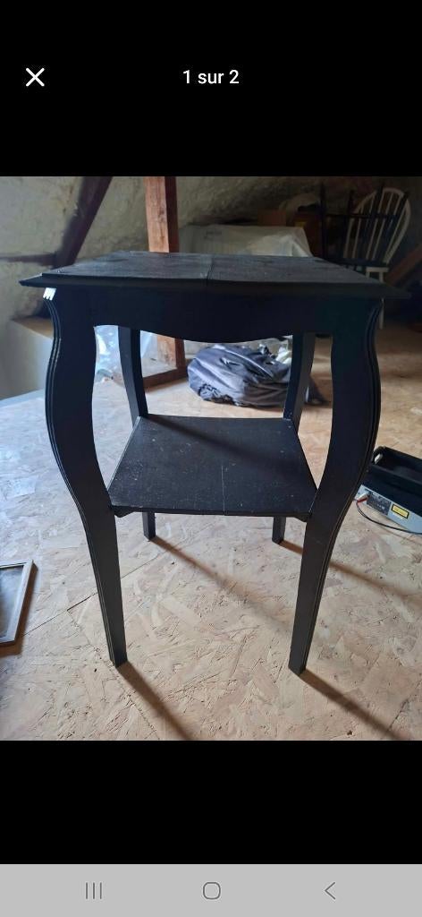 Table d'appoint, Maison & Meubles, Moins de 55 cm, Enlèvement, Bois, Carré