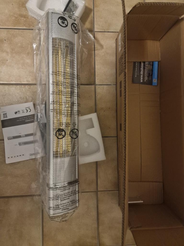 Terrasverwarmer nieuw in doos, Ophalen