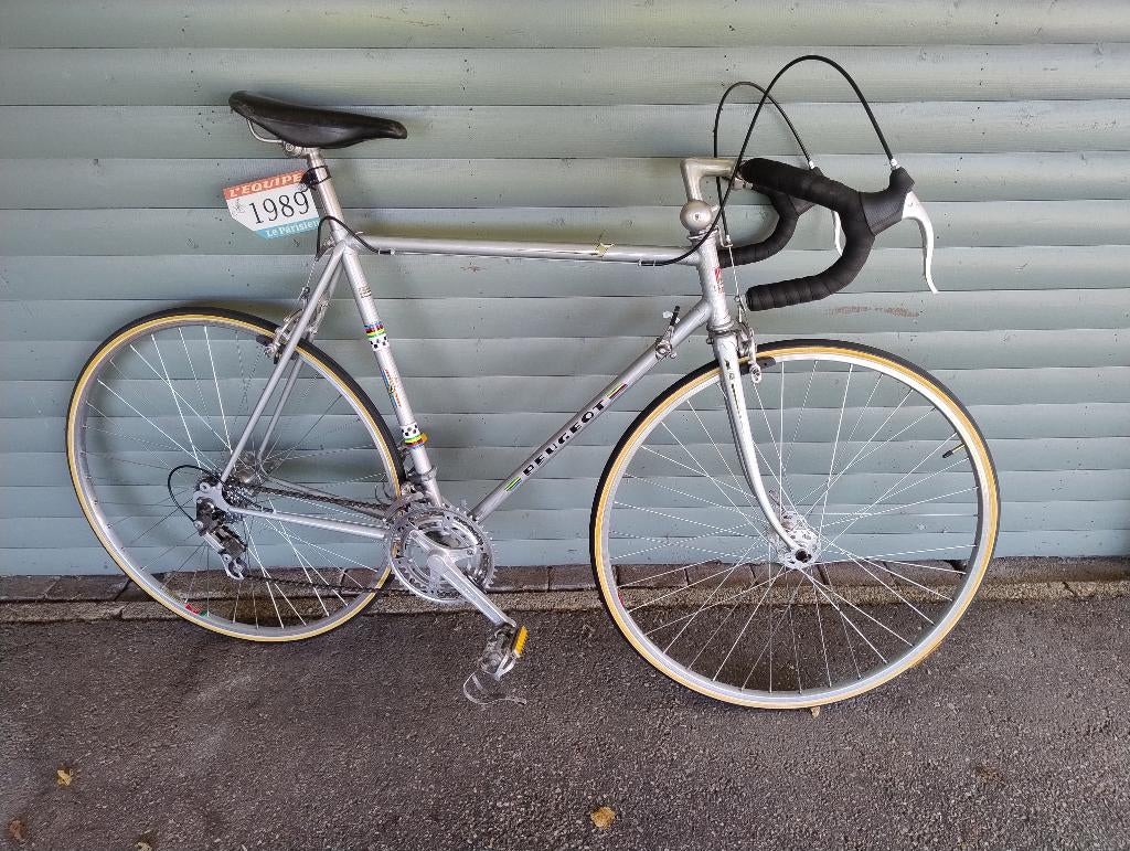 Vintage Peugeot koersfiets te koop, Vélos & Vélomoteurs, Vélos | Vélos de course, Enlèvement, Comme neuf, Acier, Autres marques