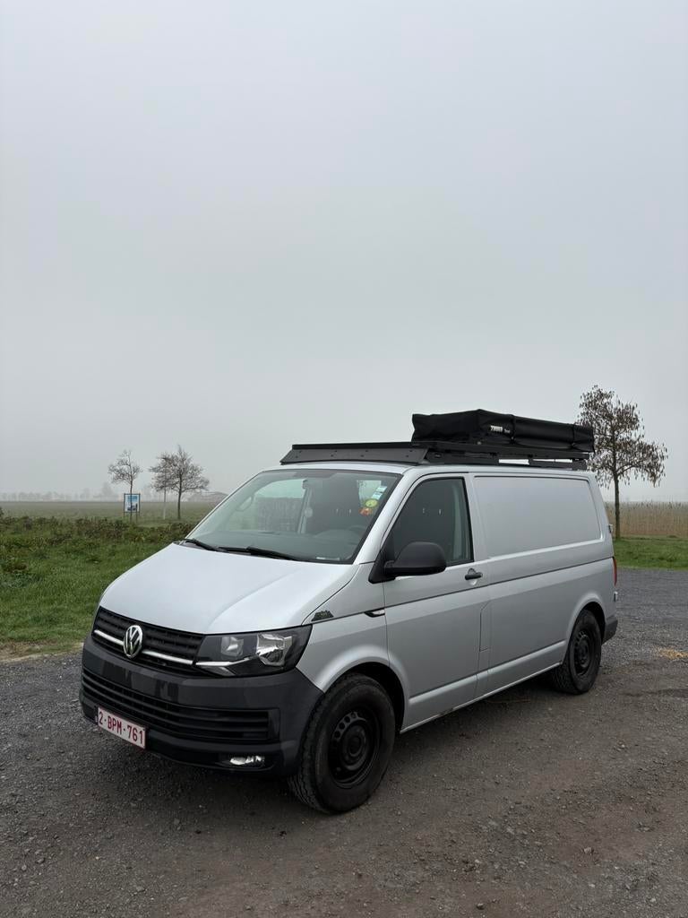VW T6 4 motion - 2015 - Dakrek - Daktent en luifel, Auto's, Bestelwagens en Lichte vracht, Euro 5, Luifel, Volkswagen, Vierwielaandrijving