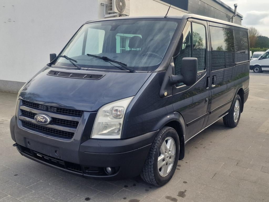 Ford Transit dubble cabine gekeurd voor verkoop in topstaat, Achterwielaandrijving, Trekhaak, Blauw, 105 kW