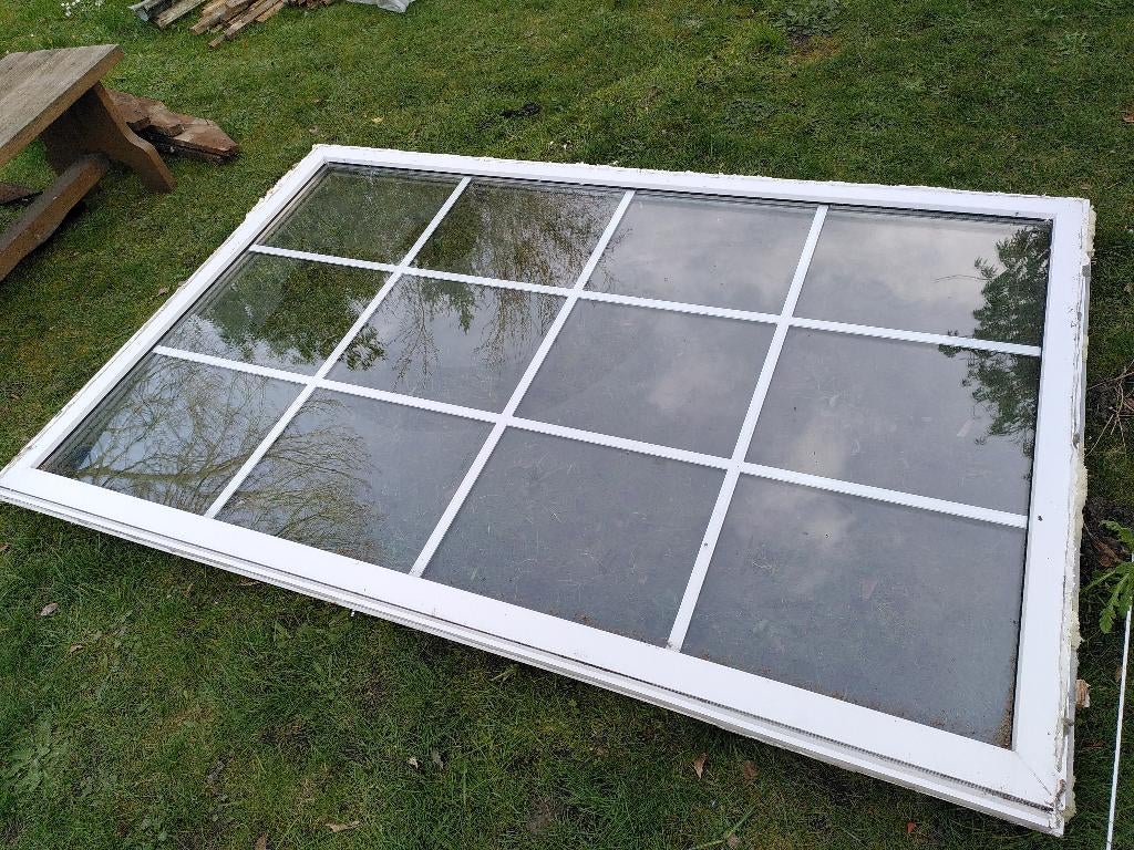 Fenêtre double en PVC à haute efficacité 1,4x2,2, Bricolage & Construction, Vitres, Châssis & Fenêtres, Double vitrage, 160 cm ou plus