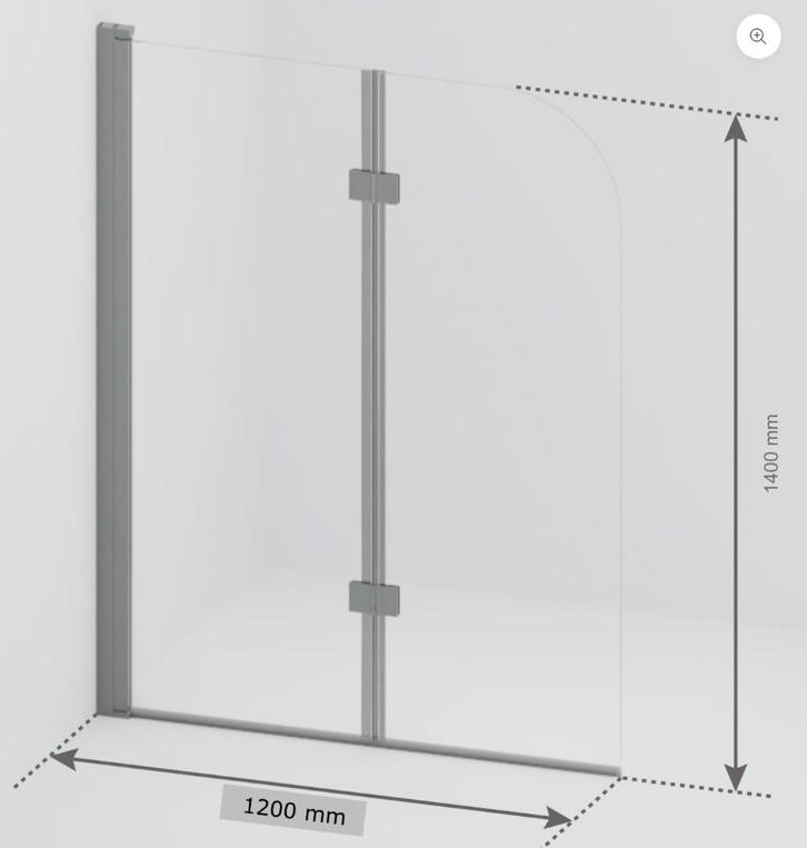 Bad/douchewand, Doe-het-zelf en Bouw, Sanitair, Nieuw, Bad, Chroom, Ophalen