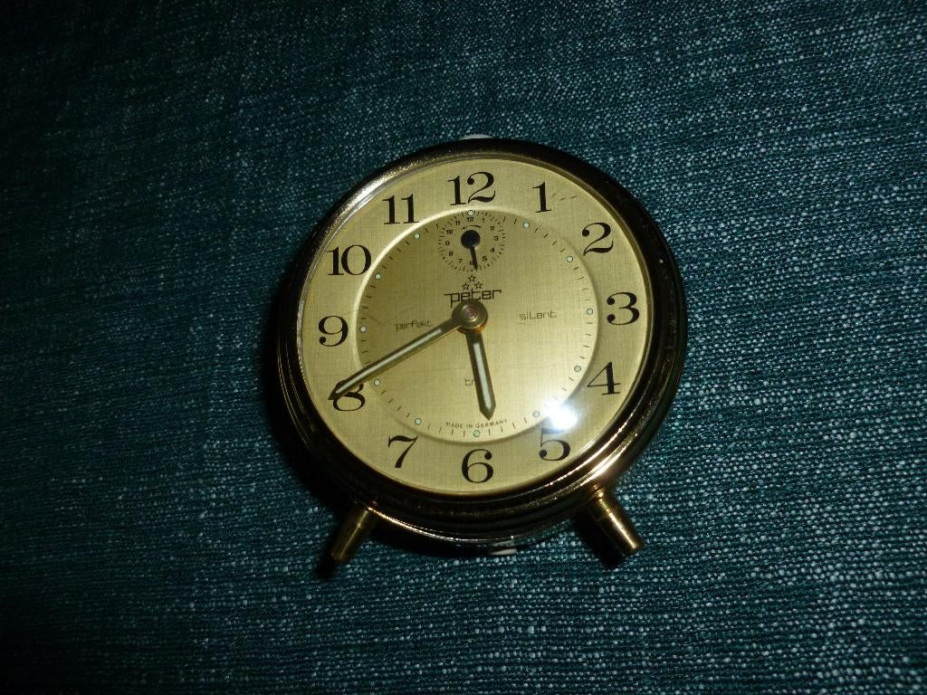 Peter vintage wekker, Ophalen of Verzenden, Zo goed als nieuw, Analoog, Wekker of Tafelklok