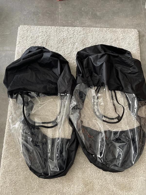 3 Thule Sleek regenhoezen voor zitjes en bassinet, Enfants & Bébés, Poussettes & Combinaisons, Enlèvement ou Envoi, Comme neuf