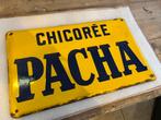 Plaque émaillée chicorée pacha, Enlèvement ou Envoi, Utilisé, Panneau publicitaire