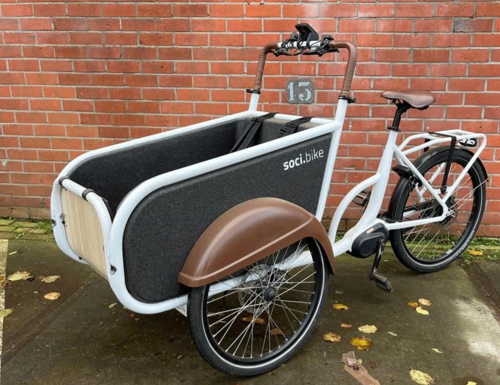 Bakfiets 3 wielen, Vélos & Vélomoteurs, Vélos | Vélos avec bac, Neuf, Autres marques, 2 enfants, Électrique, Bâche, Frein à disque