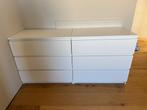 Malm ladekasten 3 lades wit (IKEA), Maison & Meubles, Armoires | Commodes, 3 ou 4 tiroirs, Enlèvement, Utilisé, 50 à 100 cm