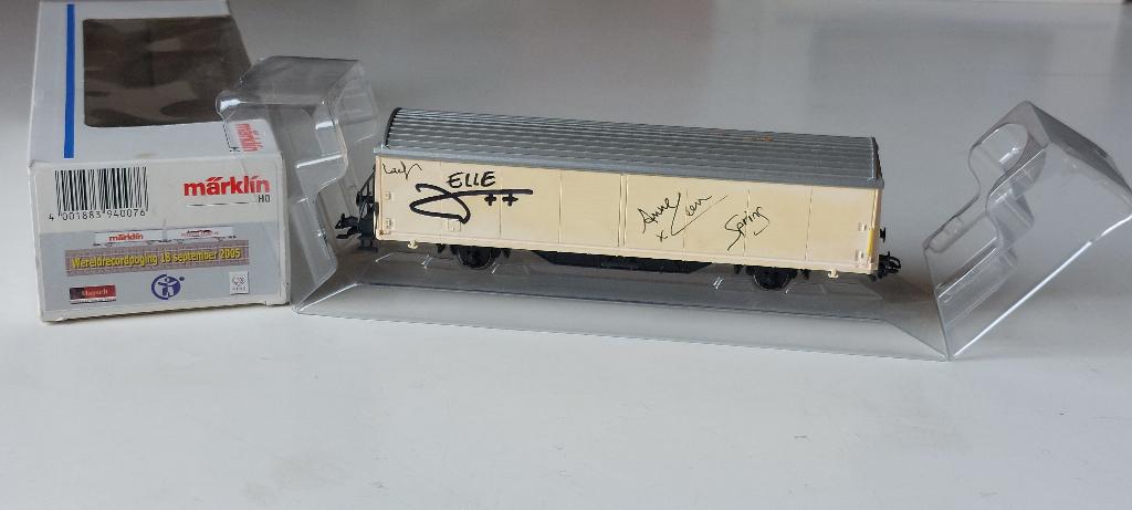 MARKLIN WERELDRECORDPOGING 18/09/2005 HO*AC* V2, Hobby & Loisirs créatifs, Trains miniatures | HO, Comme neuf, Wagon, Märklin