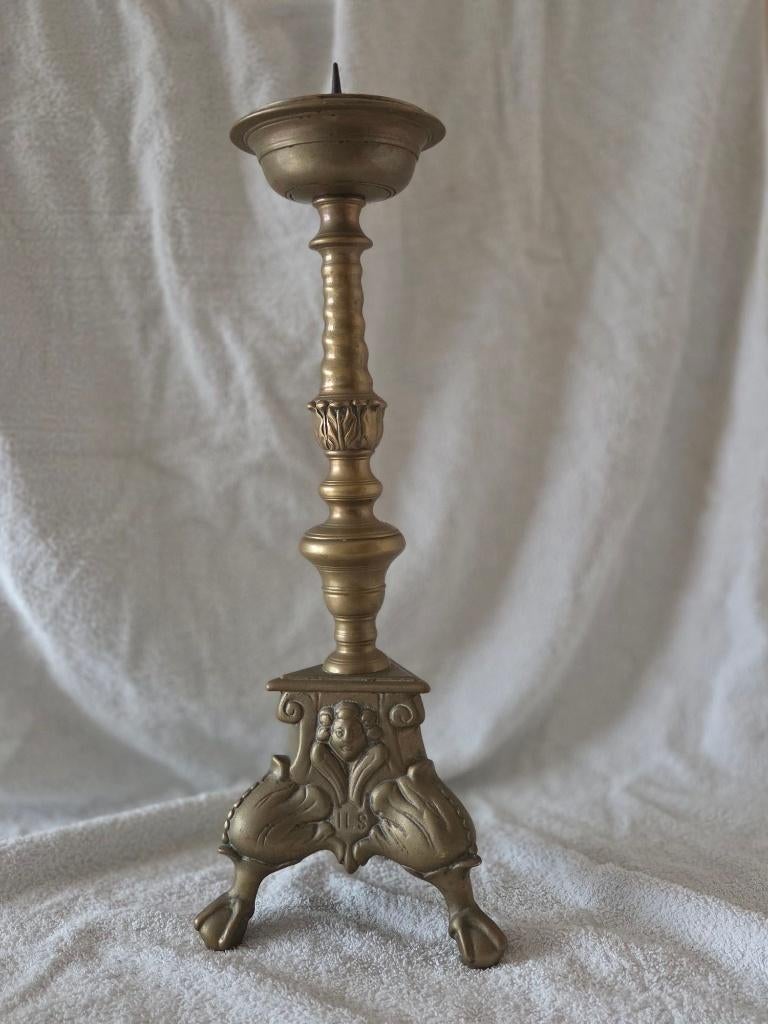 kandelaar, Antiek en Kunst, Ophalen, Koper of Brons