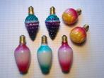 7 Oude vintage kerstlampjes., Ophalen, Gebruikt