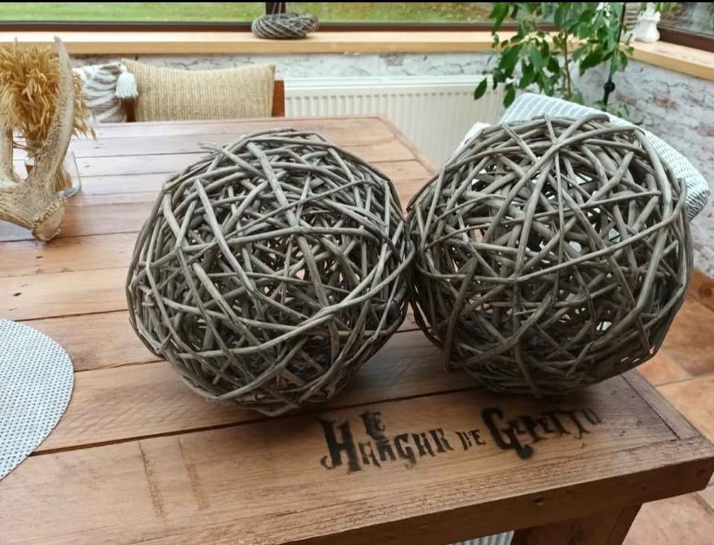 Rieten ballen, Huis en Inrichting, Woonaccessoires | Kransen, Ophalen