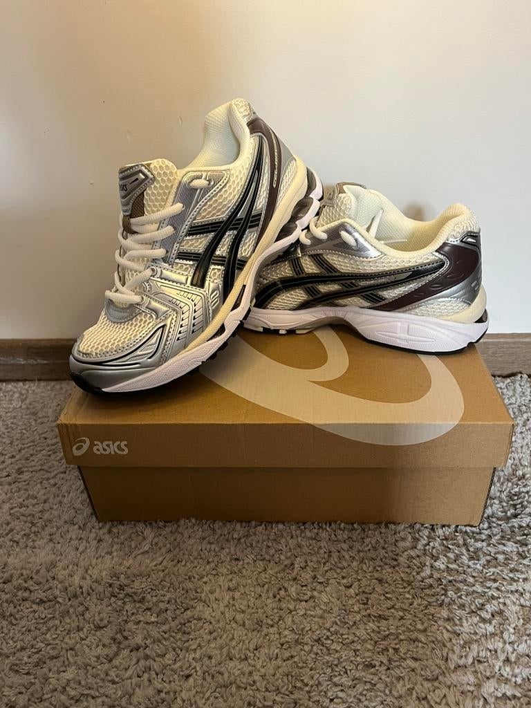 Asics Gel Kayano-14 Cream Black Metallic plum, Wit, Nieuw, Ophalen of Verzenden, Sneakers