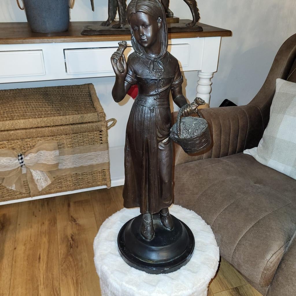 Bronze beeld 73 cm getekent, Ophalen