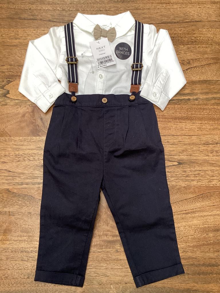 Nieuw feeststeje voor baby wit/marineblauw, Ophalen of Verzenden, Nieuw, Jongetje, Pakje