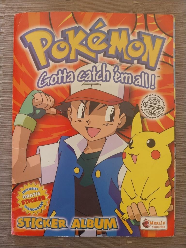 Pokémon Sticker Album, Verzamelen, Stickers, Gebruikt, Strip of Tekenfilm, Ophalen of Verzenden