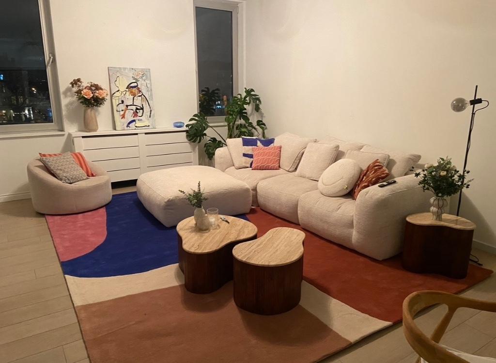 NORDIC NEST LAKE WOLLEN VLOERKLEED - 300x400 cm - TAPIJT, Huis en Inrichting, Stoffering | Tapijten en Vloerkleden, Ophalen, Gebruikt