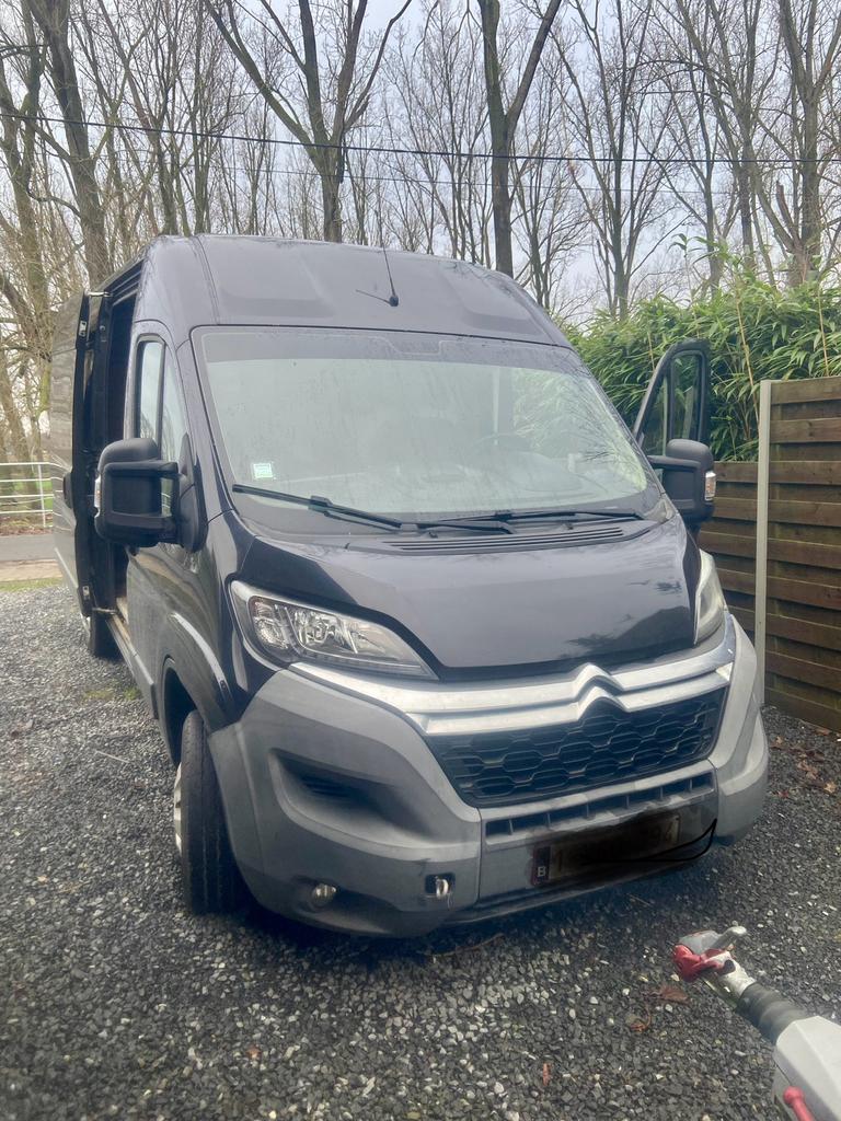 Citroen jumper 2015, Auto's, Voorwielaandrijving, Euro 5, Stof, Zwart