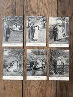 Romaanse ansichtkaart, eerste liefde, begin 1900, Verzamelen, Postkaarten | Themakaarten, Ophalen of Verzenden, Voor 1920