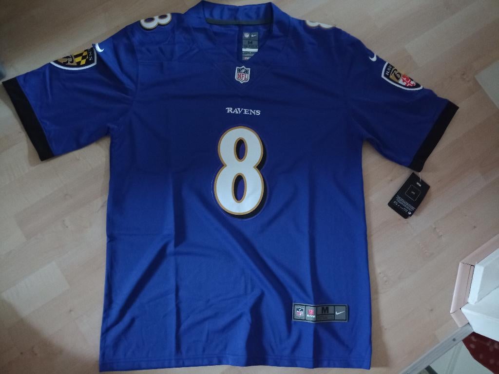 Baltimore Ravens Jersey Jackson maat: L, Kleding | Heren, Maat 52/54 (L), Paars, Overige typen, Nieuw