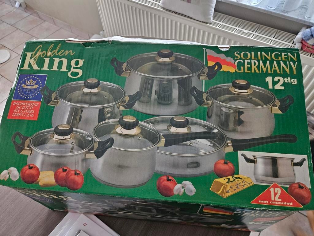 Nouveau set de casseroles de 12 pièces, Enlèvement