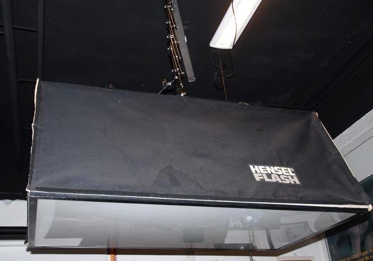 Electr Pantograaf met Lichtbox met contr verlichting, goede, Audio, Tv en Foto, Fotografie | Fotostudio en Toebehoren, Gebruikt