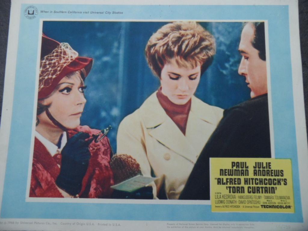 Hitchcock 8 USA filmposters Torn Curtain, Verzamelen, Posters, Rechthoekig Staand, Ophalen of Verzenden, Zo goed als nieuw, A1 t/m A3