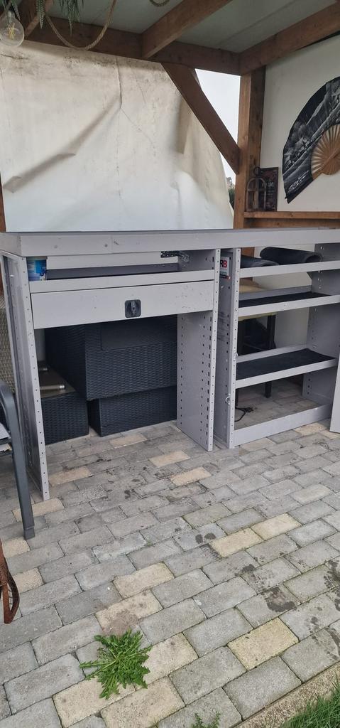 Rek voor in bus, zo goed als nieuw. Werkbus inrichting., Ophalen, Zo goed als nieuw