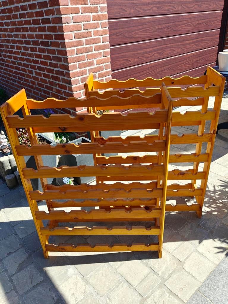 Houten wijnrekken, Ophalen