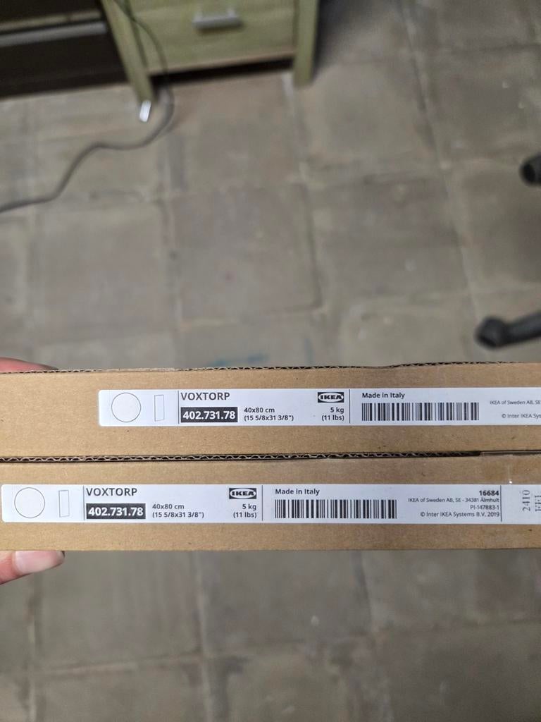 2 portes Ikea Voxtorp blanc, Maison & Meubles, Enlèvement, Blanc