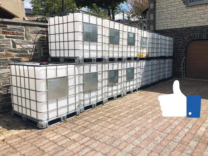 IBC-TANK* NIEUW VAN 1000 LITER*, Tuin en Terras, Regentonnen, Nieuw, Metaal, Met kraantje, Ophalen