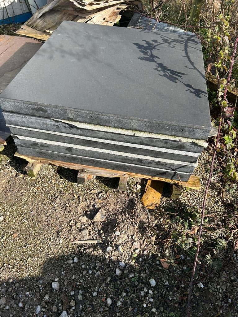 Betonnen tegels, Tuin en Terras, Tegels en Klinkers, Ophalen, Zo goed als nieuw