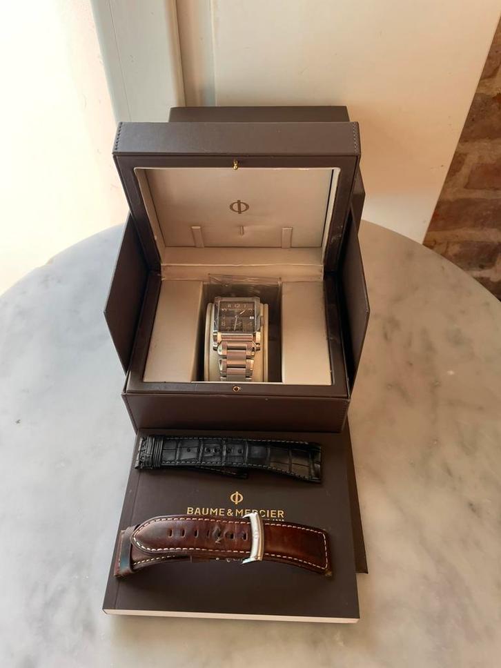 Baume & Mercier, Handtassen en Accessoires, Horloges | Heren, Gebruikt, Polshorloge, Overige merken, Staal, Staal, Ophalen of Verzenden